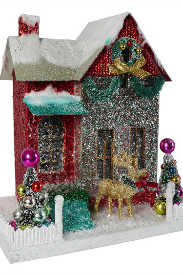 Cody Foster Merry & Bright Glitter Cottage